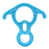 Maxbell 50kN 11000 Lbf Rescue Figure 8 Descender Large for Rope Rappel Dance Blue