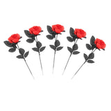 Maxbell Polyester Roses Halloween Table Centerpieces Party Decor red