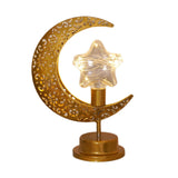 Maxbell LED Half Moon Night Light Portable Ramadan Desk Lamp for Nursery Decoration Style A