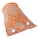 Maxbell Cat Tunnel Tube Collapsible Passage Toy for Home Rabbit Kitten Orange