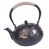 Maxbell Cast Iron Teapot Traditional Tea Kettle 1200ml for Boiling Water Making Tea