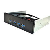 Maxbell Front Panel USB Hub 4 USB 3.0 Port 19 Pin to 4 Interface for Computer PC