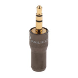 Maxbell 3.5mm Stereo Jack Plug Audio Headphone Mic Jack Plug Connector