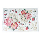 Maxbell 3D PVC Window Sticker Decorative Wall Stickers Peony