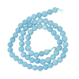 Maxbell 1 Strand of 15inch Natural Jade Jewelry Making Stone Round Loose Beads 6mm