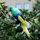 Maxbell Simulation Artificial Feathered Parrot Bird Animal Model Toy Home Decor J
