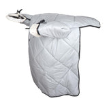 Maxbell Motorcycle Windproof Quilt Easy to Install PU Leather Leg Apron Cold Prevent Gray