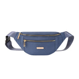 Maxbell Fashion Women Fanny Pack Waist Pack Adjustable Strap for Traveling Blue