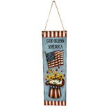 Max America Indpendence Day Party Home Decor Wooden Hanging Plaque Sign  Style 1