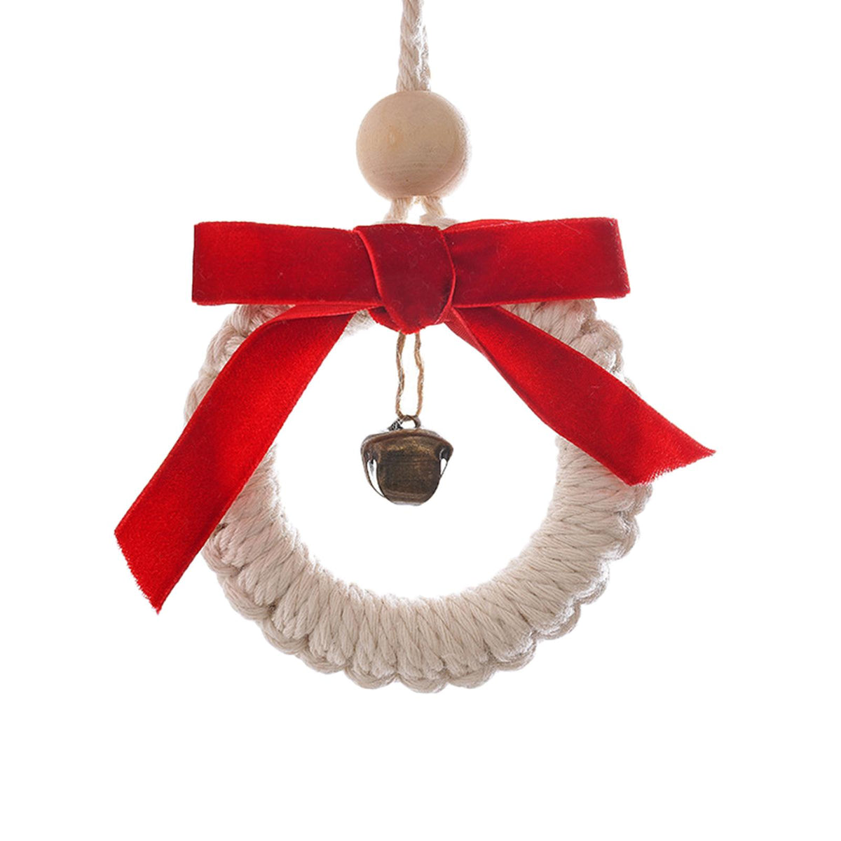 Maxbell Macrame Bell Handwoven Wall Hanging Wind Chime for Home Living Room Decor