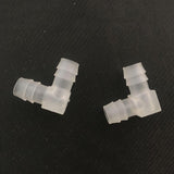 Maxbell 2 pcs 12mm Plastic Equal Elbow Connector Barbed Pipe Fitting Air Water Hose Joiner