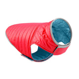 Maxbell Dog Winter Coat Adjustable Full Body Clothing Reversible Apparel Pet Clothes red and blue