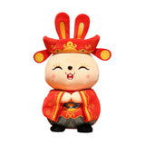 Maxbell Chinese New Year Doll Bunny Ornament Animal Doll Toy for New Year 35cm