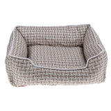 Max Washable Short Plush Cotton Dog Sofa Nest Kennel Sleep Bed  Beige M