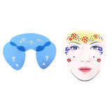 Max 1 Set Reusable Face Body Painting Stencil Template for Party Stage E 20x15cm