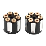 Maxbell 2x Solo Seat Mounting Nuts Accessories Assembly for Harley Road King Black Argent
