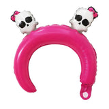 Max 10 pieces Hair Hoop Design Halloween Aluminum Foil Balloons Rose Red Skull