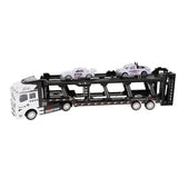 Max Friction Powered Transport Car Carrier Truck Toy for Boys Girls White