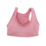 Maxbell 1:6 Miniature Sports Vest Doll Clothing for 12 inch Dress up Action Figures Pink