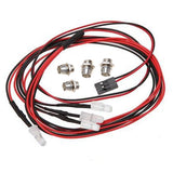 Maxbell 4 LED 5mm RC Car LED lamp White + Red light lamp Set for Traxxas Hsp