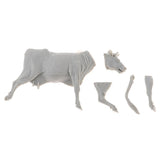 Max 1:35 Sand Armor Unpainted Dairy Cattle Cow Model Toy Layout Sand Table Scene