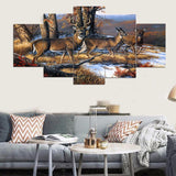 Max Maxb Modern Art Painting PVC Print Picture Home Wall Decor Unframed Deers