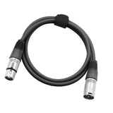 Maxbell XLR Male to Female Audio Cable 3Pin Balanced Microphone Cord Durable Premium
