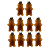 Maxbell 10Pack Christmas Bottles 500ml Water Bottle Wrapping Bottle for Beverage Brown