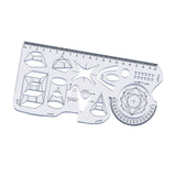 Maxbell Multifunctional Geometric Ruler Drawing Stencils Painting Drafting