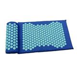 Maxbell Yoga Acupressure Mat Pillow Set Trigger Points Mats Pain Stress Relief Blue