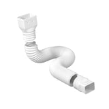 Maxbell Downspout Extended Drain Pipe Extension Garden Drainage Connector Home White