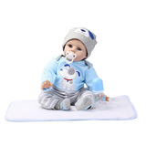 Max 22" Baby Doll with Blanket Silicone Body Adorable Lifelike Toddler Baby Doll