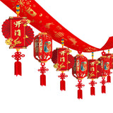 Maxbell Chinese New Year Banner Garland 2024 Hanging Decoration for Home Living Room Style D