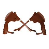 Maxbell Adults Chest Harness Cape for Masquerade Fancy Dress Party Halloween Yellow Brown