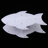 Maxbell 14 Hole Acrylic Lollipop Display Stand Holder for Weddings Party White