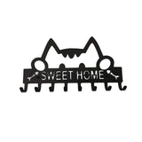 Maxbell Sweet Home Wall Hanger Key Holder Hooks Metal Key Rack for Office Decor Door