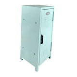 Maxbell Small Makeup Storage Cabinet Vertical File Cabinet for Cotton Pad Entryway Blue