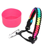 Maxbell Water Bottle Handle Protective Silicone Sleeve for Outdoor Activities Sports Colorful Large