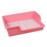 Maxbell Pet Dog Toilet Puppy Training Potty Tray Removable Anti Splashing Indoor Pink