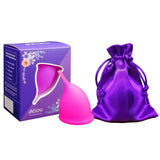 Maxbell Menstrual Cup Reusable Tampon and Pad Soft for Beginners Teen Pink L
