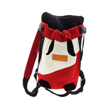 Maxbell Pet Cat Carrier Backpack Chest Bag with Shoulder Strap Adjustable for Hiking M Red White