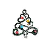 Maxbell Elegant Christmas Brooch Pins Lapel Brooch for Clothes suits Decoration Tree Green