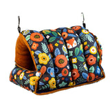 Maxbell Bird Nest Comfortable Bed Cave Bird Hideaway for Budgie Cockatoo Finches Navy Blue  Large
