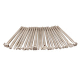 Maxbell 20PCS Leather Tools Working Saddle Making Set Carving Craft Stamp Punch Tool White