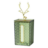 Maxbell Wall Mounted Tissue Box Paper Box for Night Stand  Green Elk