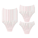 Maxbell 30x Disposable Underwear Panties Handy Elastic Waistband for Hotel Travel With flower