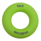 Max Finger Gripper Strengthener Hand Grip Exerciser Ring 30LB Green