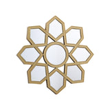 Maxbell Modern Wall Mirror Round Makeup Mirror for Washroom Entrance Art Decoration