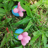 Max 2x Mini Artificial Plants Cute Resin Cactus with Special Can Pot Ruby