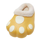 Maxbell Adult Cartoon Slippers Funny Soft Plush Cozy Couple Warm House Shoes Yellow